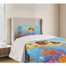 Baby Turtle Fishes Bedspread Set