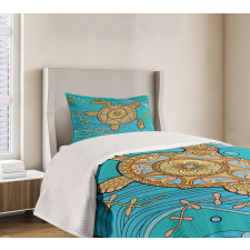 Doodle Water Bedspread Set