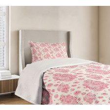 Peonies English Roses Bedspread Set