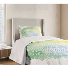 Doodle Watercolor Flora Bedspread Set