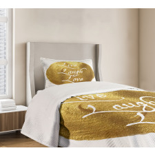 Big Spot Words Bedspread Set