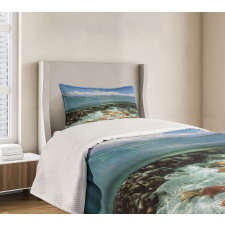 Sky Clouds Sea Bedspread Set