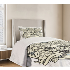 Calavera Diamond Bedspread Set