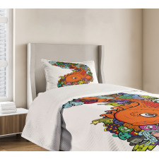 Big Fish Ocean Life Bedspread Set