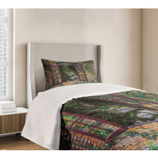 House Forest Wall Bedspread Set