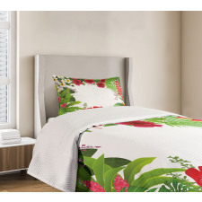 Plumeria Crepe Gingers Bedspread Set