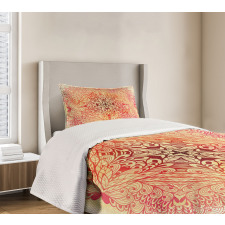 Doodle Flower Swirl Bedspread Set