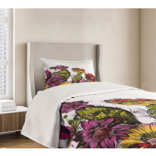 Potted Plant Blossom Bedspread Set