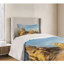 Saguaros Boulders Sunset Bedspread Set