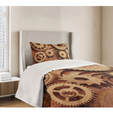 Clocks Gears Bedspread Set