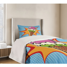 Retro Cone Dots Bedspread Set