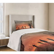 Death Burning City Bedspread Set