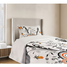 Circular Petals Butterfly Bedspread Set