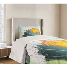 Coconut Palm Trees Bedspread Set