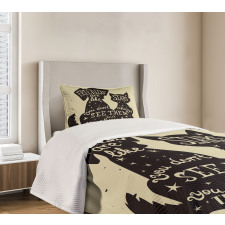 Cat Dog Friends Bedspread Set