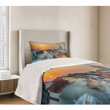 Rooftops Old City Coast Bedspread Set