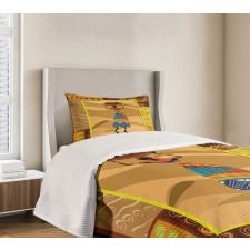 Camels Elephants Bedspread Set