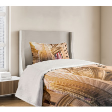 Wall Street Flags Bedspread Set