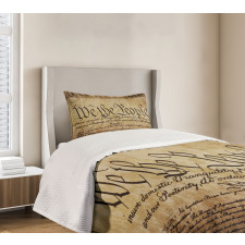 Constitution Text Bedspread Set