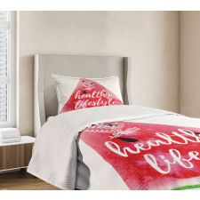 Healthy Lifestyle Vivid Bedspread Set