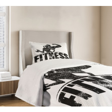 Grunge Strong Man Woman Bedspread Set