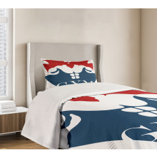 Strong Man with Biceps Bedspread Set