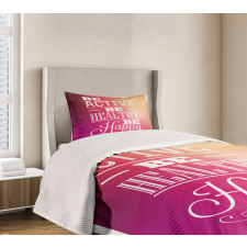 Be Active Be Healthy Bedspread Set