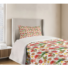 Retro Cookies Candy Bedspread Set