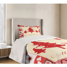 Trees Candy Stars Bedspread Set