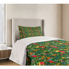 Xmas Accessories Pine Bedspread Set