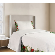 Pine Spikes Berries Bedspread Set