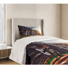 Baseball Player Game Bedspread Set