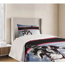 Baseball Player Stars Bedspread Set