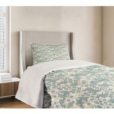 Soft Abstract Circles Bedspread Set