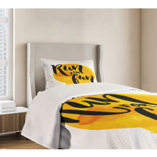 Run for Run Words Bedspread Set