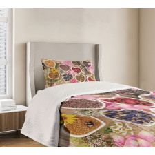 Healing Herbs Bowls Bedspread Set