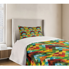 Abstract Optic Pattern Bedspread Set