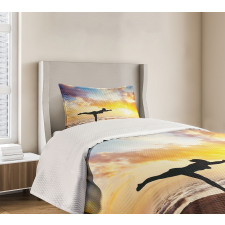 Warrior Pose Majestic Sky Bedspread Set