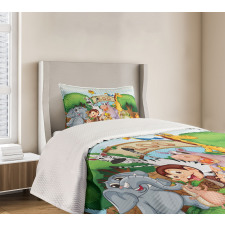 Playful Outdoors Animals Bedspread Set