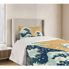 Foamy Sea Storm Bedspread Set