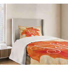 Maple Leaf Vintage Bedspread Set