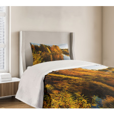 Lake Woodland at Sunset Bedspread Set