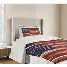 Rustic Flag Bedspread Set