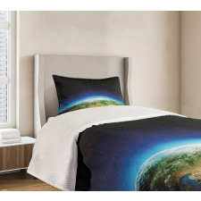 Russia from Space Sky Bedspread Set