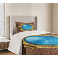 Submarine Chamber Window Bedspread Set