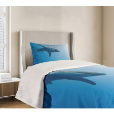 Fish in Ocean Swimming Bedspread Set