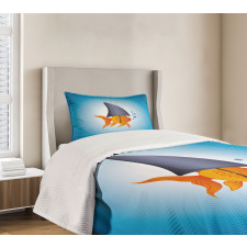 Little Fish Wearing Fin Bedspread Set