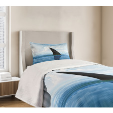 Fin Sea Surface Danger Bedspread Set