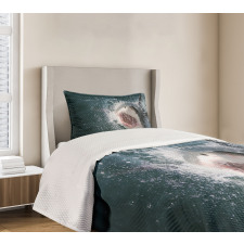 Scary Open Mouth Teeth Bedspread Set