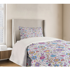 Doodle Botany Garden Bedspread Set